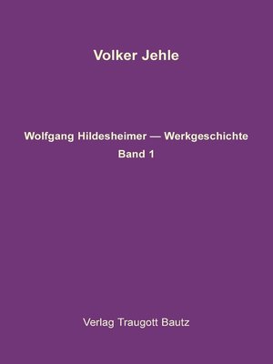 cover image of Wolfgang Hildesheimer. Werkausgabe